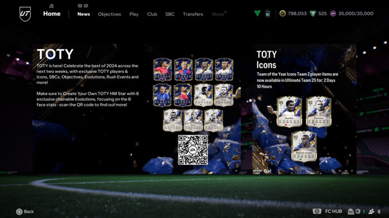 Some of the TOTY Players (Screenshot of EA Sports FC 25)