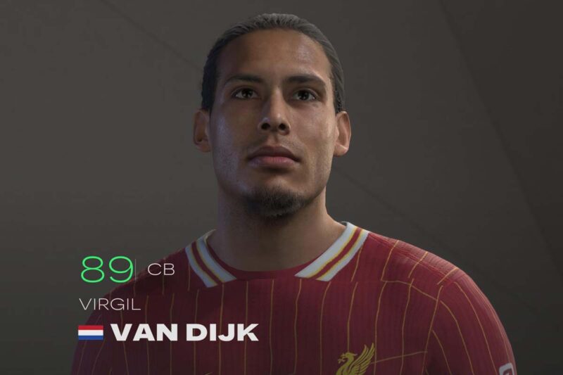 Virgil van Dijk in EA Sports FC 25 (Screenshot of EA Sports FC 25)