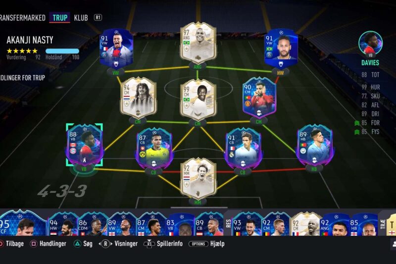 The team used by OliverPN to win the eChampions League 2021 (Source: X/OliverPN_)