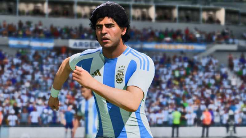 The official star head for Diego Maradona in EA Sports FC 25 (Source: X/@theinfinityfc)