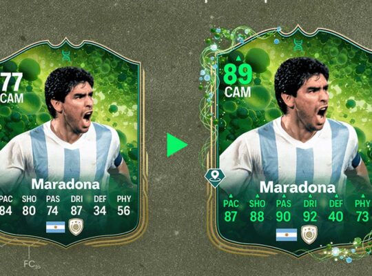 Diego Maradona's special Grassroot Great item is availabe in Ultimate Team.